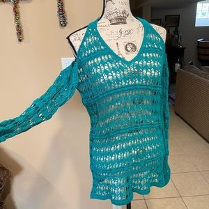 L Space crochet cover-up. Size small